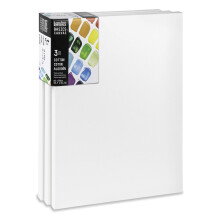 Liquitex Sturdy Stretcher Frame Made of Spruce Wood, White pre-Primed Canvas for Acrylic Oil Paints, Cotton, 40 x 50 cm