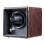 Mcbazel Automatic Watch Winder,PU Leather Automatic Single Watch Winder Turner Rotator Display Box with LED Light/Quiet Motor-Brown 1