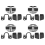 4 Set Door Stabilizer Door Lock Protector Latches Cover 1