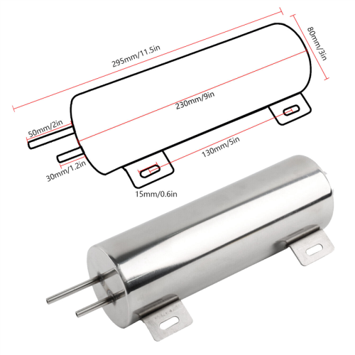 3X9 Inch Radiator Overflow Tank Bottle 2