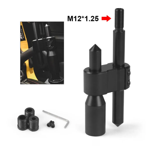 M12x1.25 Car H Type Shift Knob Extension Adjustable Gear Shifter 1
