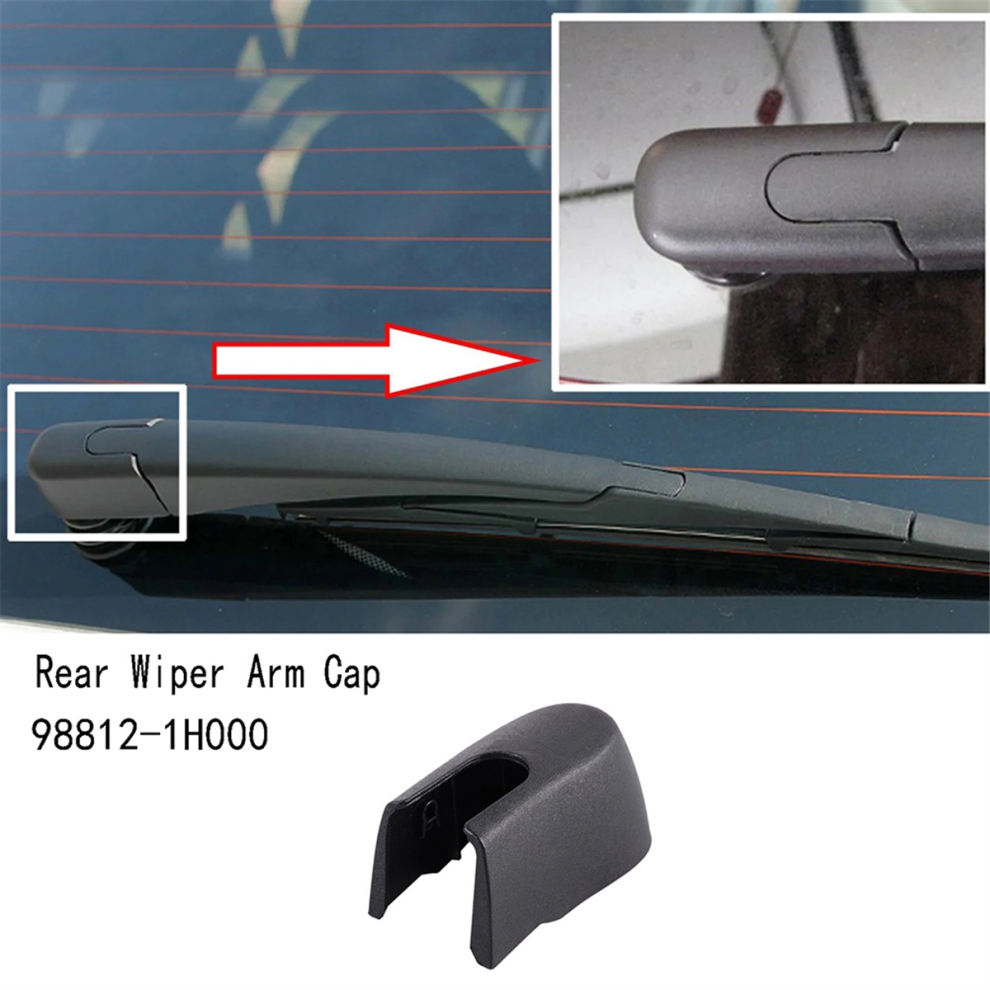 2Pcs 98812-1H000 Replacement Rear Wiper Arm Cap For Black 4853719336979
