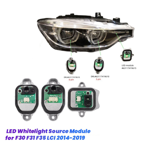 3 stk/sett LED-modul hvit lyskilde 63117419615 1