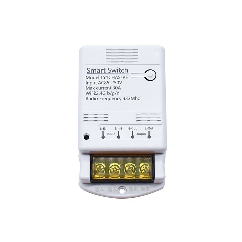 Tuya Wifi 30A Relay Module 85-250V Smart Switch 433Mhz Controller 4853719341126