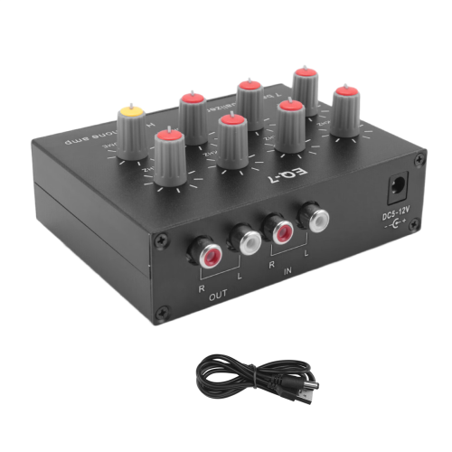 EQ-7 Car Audio Headset Amplifier 7-Band EQ Equalizer Sound Equalizer 1