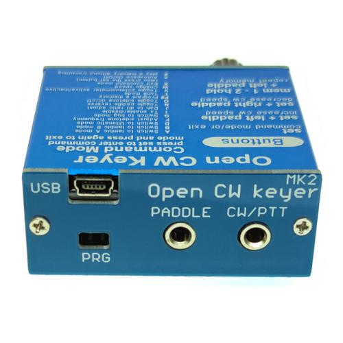 Ανοιχτό CW Keyer MK2 με φινίρισμα και κέλυφος αλουμινίου, κιτ CW Keyer MK2 2