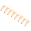 Screw Fork HiFi Speaker Spade Connector Plugs-Copper 2