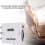 AV () till VGA Audio Video Converter, stöder upplösning 1080P / 720P 3