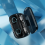 Wireless Headset LED Display Stereo Mini Earbud Headset,Black 6