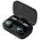 Wireless Headset LED Display Stereo Mini Earbud Headset,Black 1