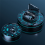 Wireless Headset LED Display Stereo Mini Earbud Headset,Black 4