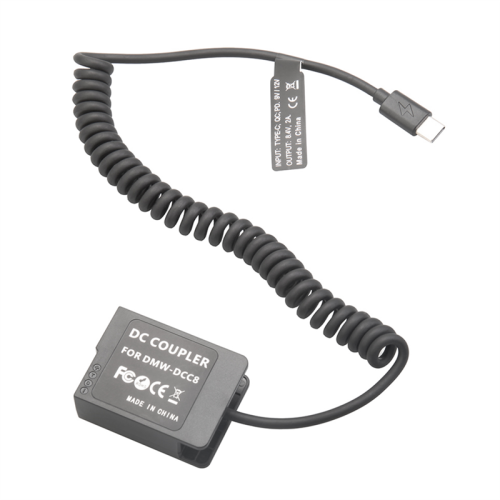 DMW-BLC12 Ψεύτικη μπαταρία DMW-DCC8 PD Σύνδεσμος USB-C για GX8 1