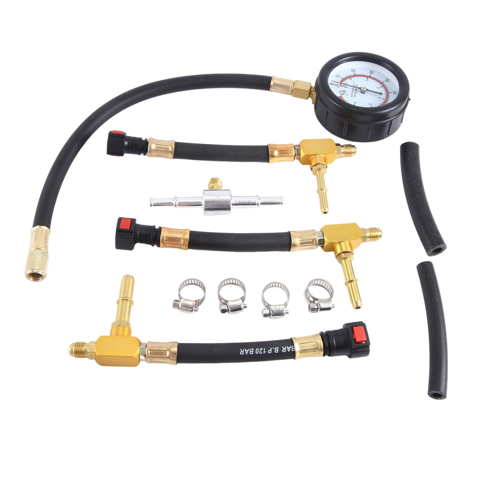 Car Fuel Pressure Gauge Car Gasoline Injection Tester Meter 4853719349580