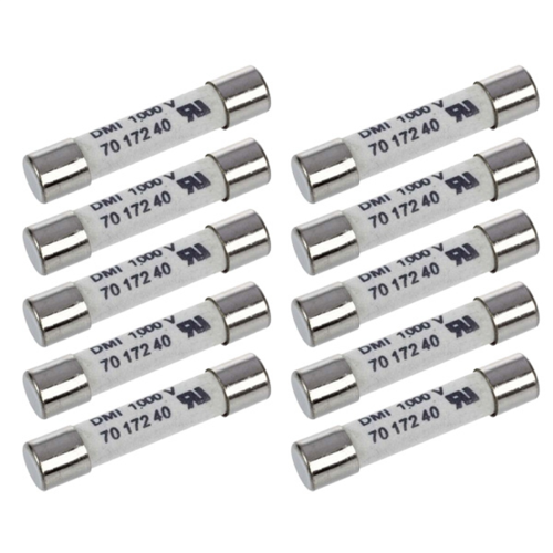 1000V 500MA 10Pcs Practical White Ceramic Fuse for Multimeter