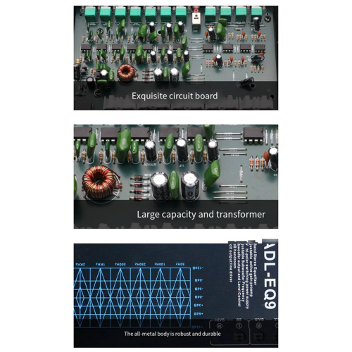 Auto Square 9 Band Graphic Equalizer Digital Car Audio 2