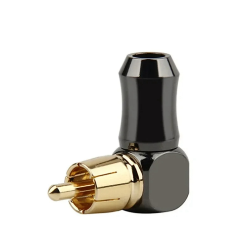 6 buc conector audio mufă mascul cot unghi drept 90 grade 2