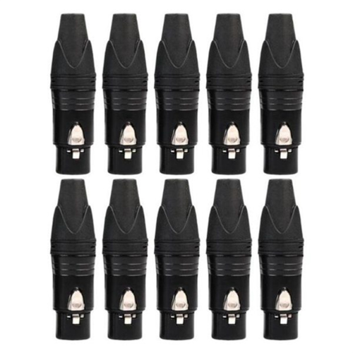10 τεμάχια DIY 3Pin Adapter XLR Socket XLR Aviation Connector (Θηλυκό)