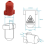 3Pcs Silicone Socks Heat Insulation Case Cover For K1 2