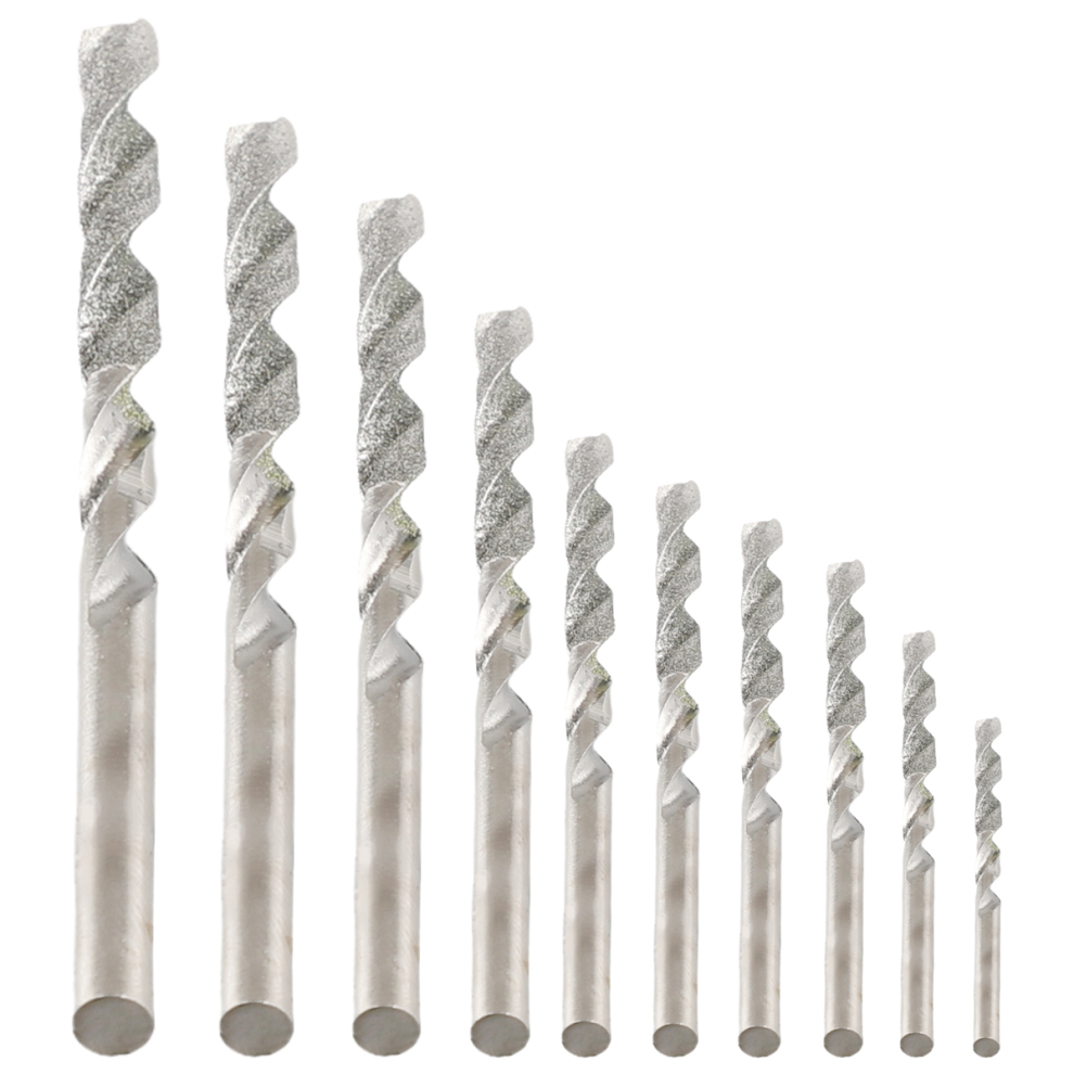 10 Pieces Diamond Drill Bits Set Twist Diamond Tip Drill Bit Heavy-image-OPC-PHPYFT6-NEW