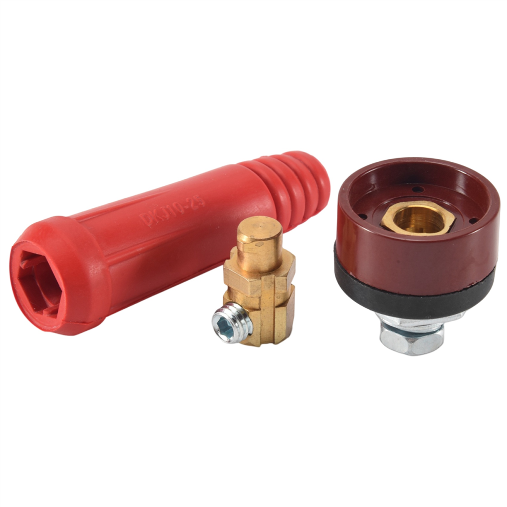 Set Di 4 Connettori Per Pannello Cavi Di Saldatura Tig