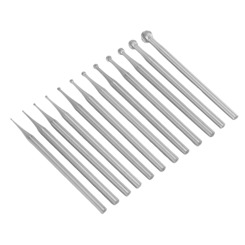 Brocas para fazer joias com haste de 3/32 polegadas, formato de bola redonda, brocas de gravação 1