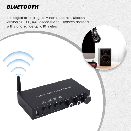 Convertor digital-analogic USB 192KHz cu amplificator pentru căști 2