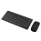Tastiera e mouse Bluetooth wireless, tastiera a tre modalità, nera 1