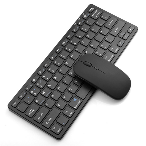 Tastiera e mouse Bluetooth wireless, tastiera a tre modalità, nera 1