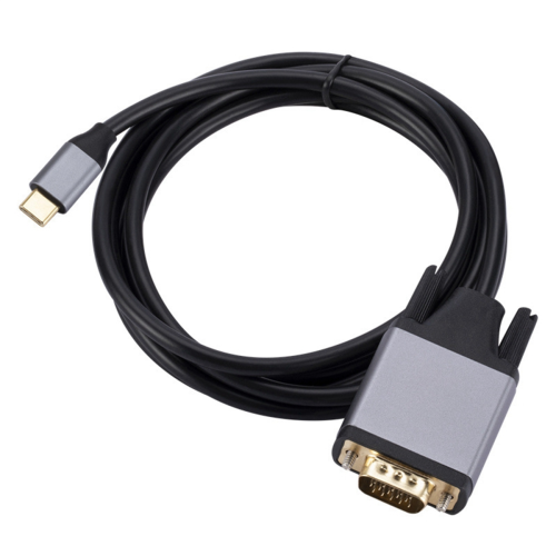 TYPE C til VGA-kabel USB 3.1 til VGA-adapter 10 Gbps HD-skjermkabel