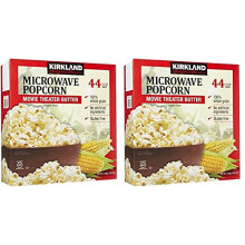KIRKLAND SIGNATURE lYGTcR Microwave Popcorn, 3.3 oz, 44 Count, 2 Pack