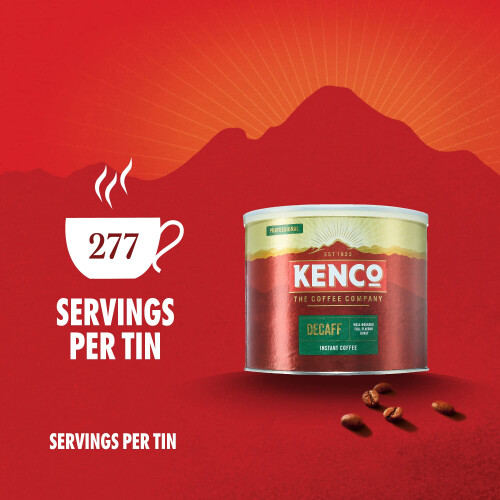 Kenco Kenco Decaf Instant Coffee Tin - 6 x 500g Tin 1