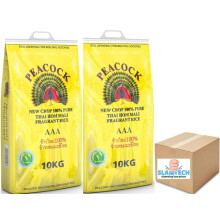 Peacock Thai Hom Mali Rice Fragrant Rice AAA 10KG (2 Bags)