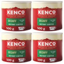 Kenco Decaf Instant Coffee 500g (Pack of 4)