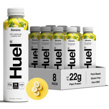 Huel Ready-to-Drink Meal, Banana Protein Drink, 8 x 500ml Bottles, Protein Shakes, Pre-Portioned Meal, 20g of Protein per Bottle, Rich in Essential