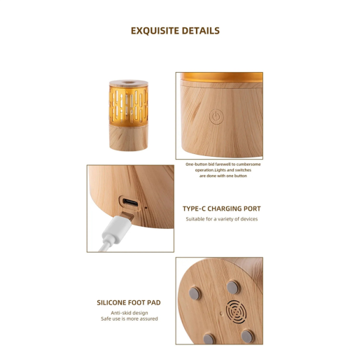 Candlelight Atmosphere Light Aromatherapie Luftbefeuchter Diffusor A 2