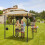 YODOLLA Grillpavillon 2,4m1,5m, Grillüberdachung für Außengrill 6