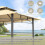 YODOLLA Grillpavillon 2,4m1,5m, Grillüberdachung für Außengrill 5