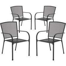 YODOLLA 4er Set Gartenstühle für den Außenbereich
