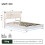 (5ft King) LED Hydraulic Bed with Charging Station 10