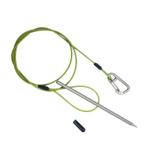 Fish Stringer with Clip Fish Holder for Diving Quick Handspear Stainless Steel Cable Stringer Fish Needle Hook