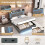 4ft6 Double Upholstered Bed Frame with Hydraulic Storage 7