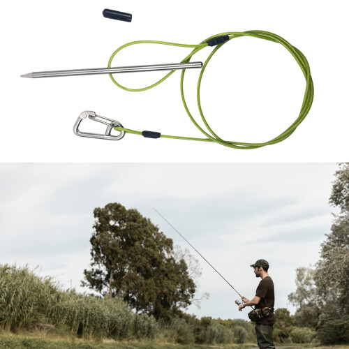Fish Stringer with Clip Fish Holder for Diving Quick Handspear Stainless Steel Cable Stringer Fish Needle Hook 1