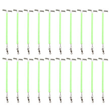 20Pcs Stainless Fishing Lures Line Wire Leader Traces Tube Fishing Rigs