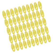 50Pcs Fishing Spoons Rigs Spinner Baits Sequins Lures Slices Spoon Fishing Spinner Swimbaits Set for Freshwater Fishing