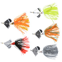 5Pcs Bass Fishing Lures Spinner Baits Hard Soft Buzzbait Lures Topwater Fishing Lures for Freshwater and Saltwater