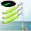 3Pcs Metal Luminously Spoon Baits Sequins Hard Baits Jigging Fishings Lure 5 grams 3