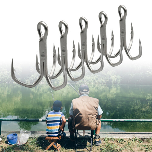 Double Fishing  Hook Fishings Squid  Hook Fishings Hook Tackle Stainless 1