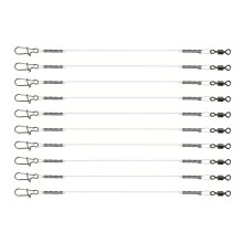 Fishing Wire Leader Antibite Leader Fishing Tackle Fish Hook Antibite Wire Line Leader with Rolling Swivels