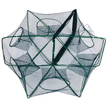 Fishing Traps Net Fishing Net Shrimp Cage Foldable Fishing Net Traps 6 Hole 8 Hole Shrimp Cage Meshes Crabbing Equipment