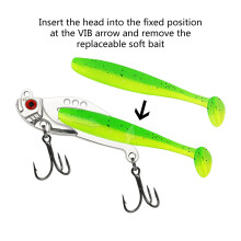 Metal Hard Baits with Soft Plastic Baits Fishing Lures Hard Baits Swimbaits 11g